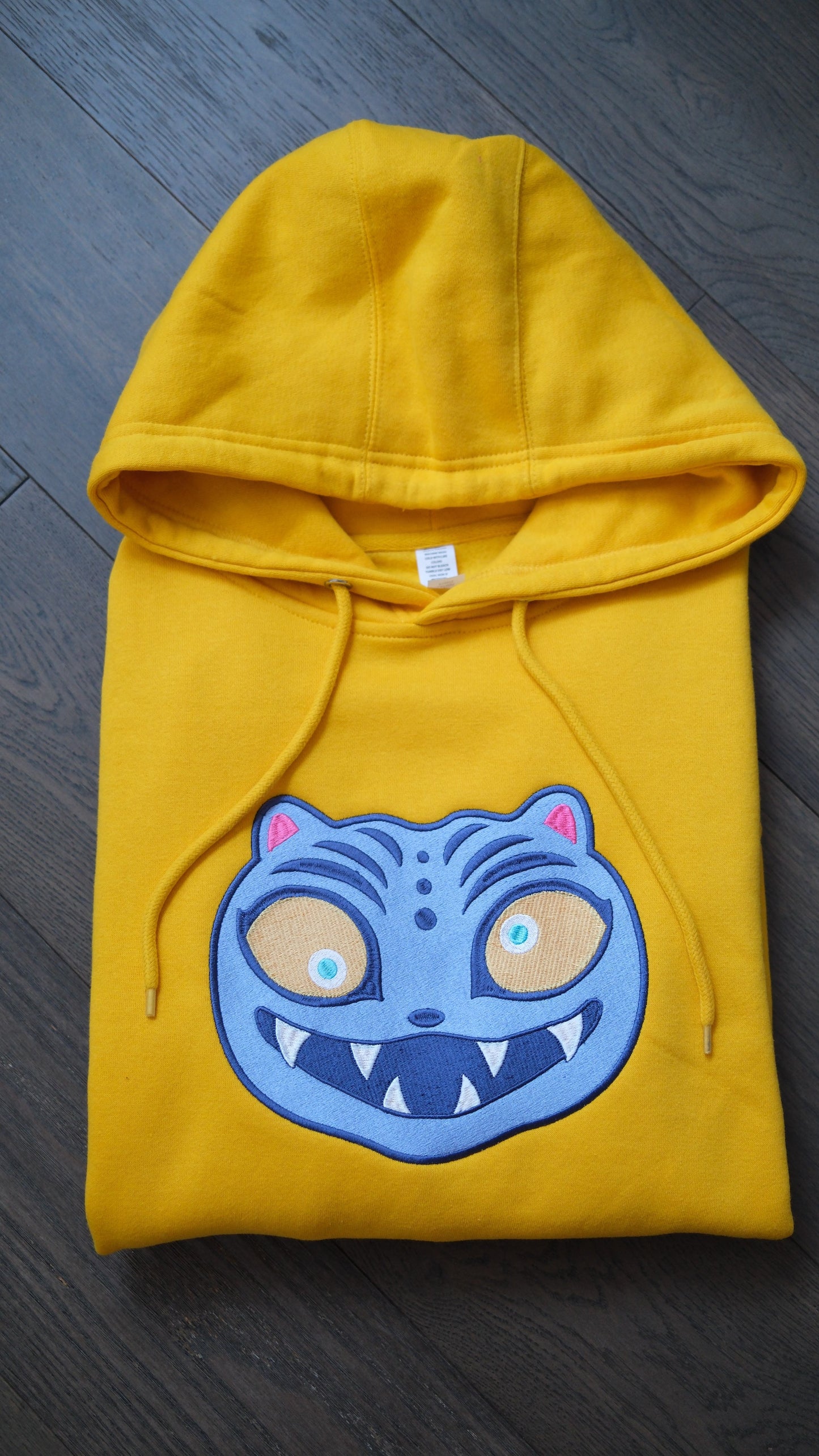 Kpop Demon Derpy Tiger Embroidered Hoodie