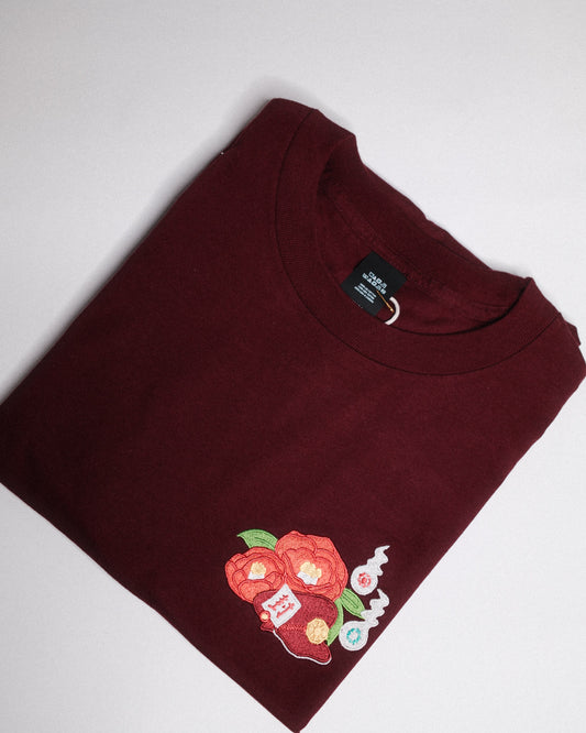 Toilet Boy Seal Hat Hanako Floral T-Shirt
