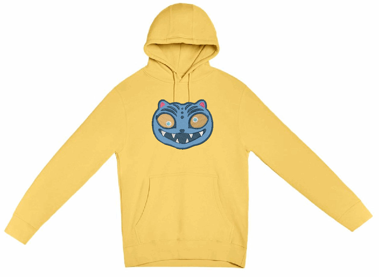 PRE-ORDER: Kpop Demon Derpy Tiger Embroidered Hoodie