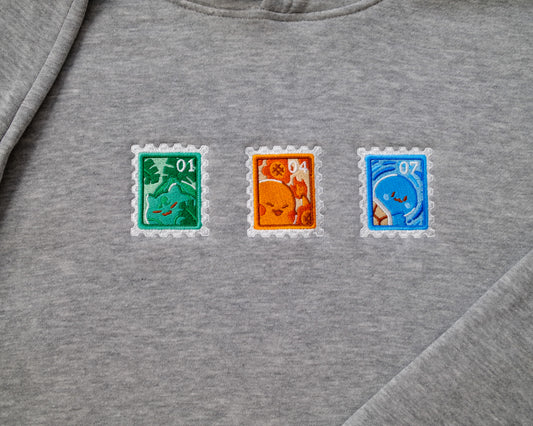 PokeStamps: Starters Hoodie Gen 1