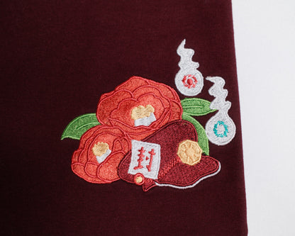 Toilet Boy Seal Hat Hanako Floral T-Shirt