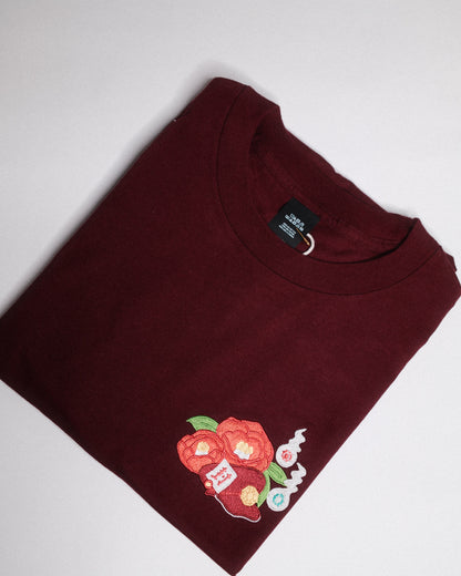 Toilet Boy Seal Hat Hanako Floral T-Shirt