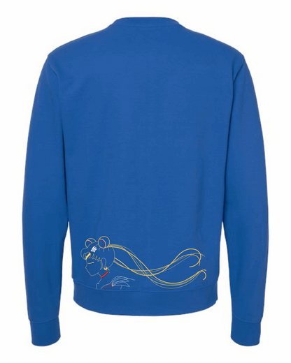 Magical Girl Moon Outline Crewneck