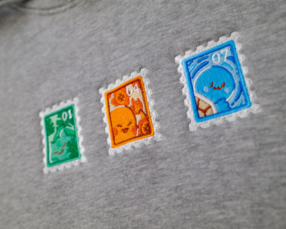 PokeStamps: Starters Hoodie Gen 1