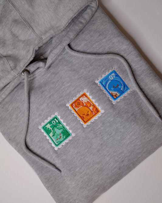 PokeStamps: Starters Hoodie Gen 1
